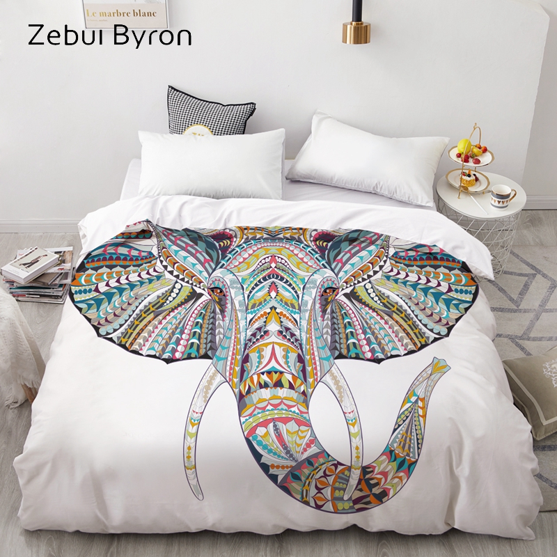 3D Duvet Cover,Comforter/Quilt/Blanket case Queen/King,elephant Bedding Custom Size/220x240/200x200,drop shipping