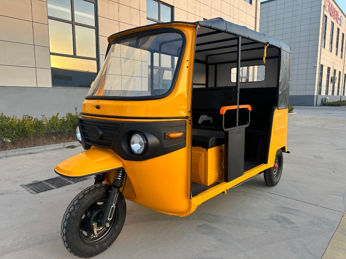 Two-row electric tricycle