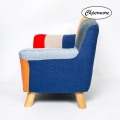 Chpermore Children lazy sofa Simple mini rural patchwork personality Comfortable Living room leisure sofa Kids armchair chair