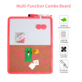 Multi-Function Writing Board Dry Erase Chidren's Graffiti Board Combo White Board & Cork Board with Whiteboard Pen Push Pin