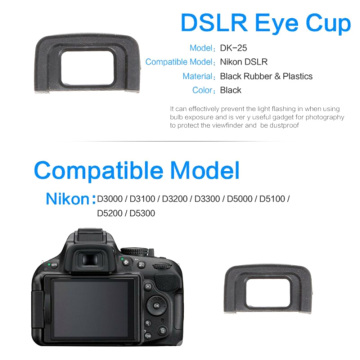 2X Viewfinder Eyepiece Eyecup For Nikon D5100 D5200 D300 D3000 Replace DK-25