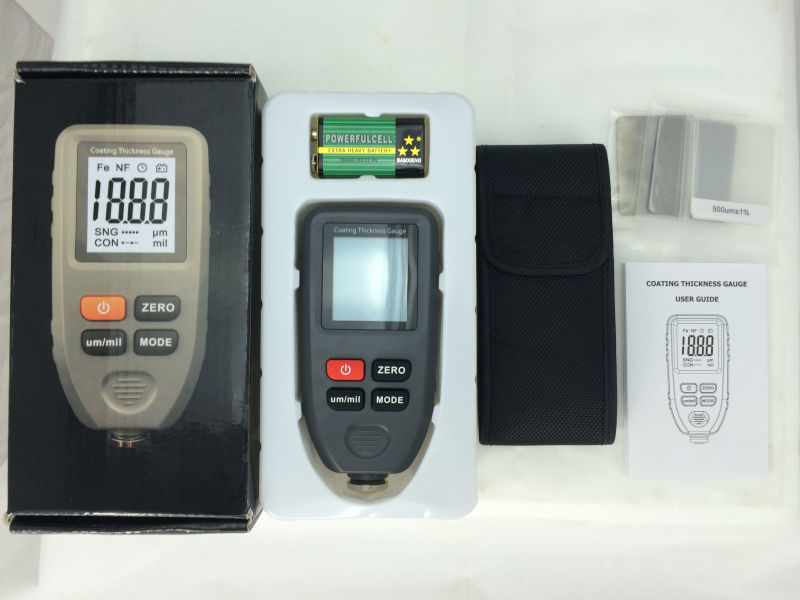 New Professional Digital Thickness Gauge Coating Meter Car Thickness Meter CT100 F &N Width Measuring Instruments Guage Meter