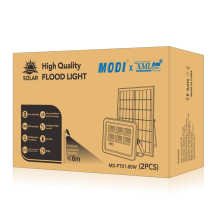 Solar outdoor floodlight for nightscape lighting