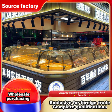 Commercial Cooked Food Display Cabinet Rack
