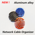 30holes network cable organizer aluminum alloy management cable comb router network cabinet machine room for category 5/6 cable
