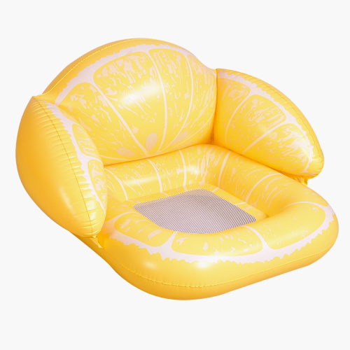 Customization Yellow Lemon Inflatable Chair Pool Floats for Sale, Offer Customization Yellow Lemon Inflatable Chair Pool Floats