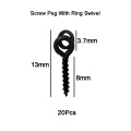 40Pcs Carp Fishing Tackle Including Carp Fishing Hook Sleeves Screw Peg With Ring Swivel Chod Rig Terminal Tackle Accessories