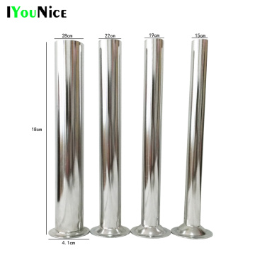 Stainless Steel Food Safe Grade Sausage Stuffer Filling Tubes Funnels Nozzles Spare parts For Our Sausage Maker 4Pcs