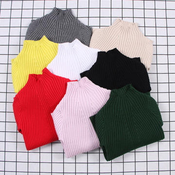 Baby Girls Ribbed Sweater 2019 Girls Sweaters Solid Candy Color Boys Sweaters Autumn New Knitted Kids Clothing Girls Pullover