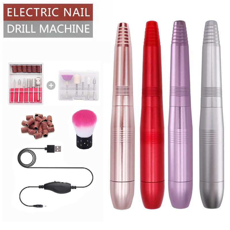 Professional 20000 RPM Electric Nail Drill Machine Manicure Pedicure Drills Polishing Sanding For Acrylic Gel Nail Art Tool