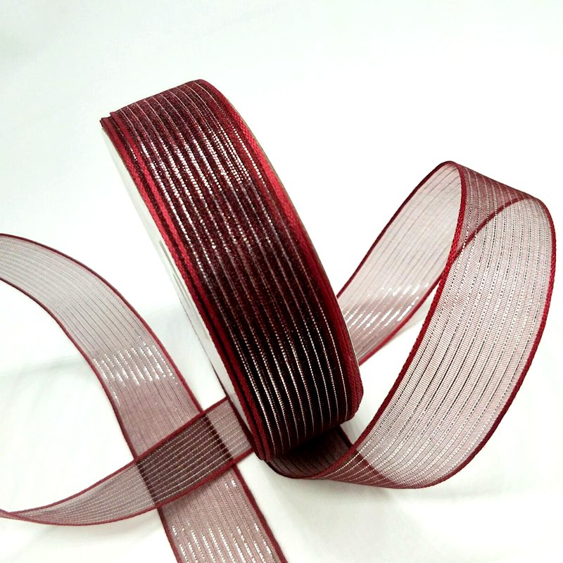 HL 1"(25mm) 3 Meters/lot Organza Ribbons Wedding Party Decorative Gift Wrapping DIY Garment Hair Accessories