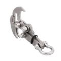 Stainless Steel Survival Folding Grappling Hook Outdoor Climbing Claw Accessories Gravity Hook Key Chain Car Traction Rescue EDC