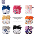 Elinfant ECO-friendly New 4pcs/set Washable coffee Mesh Cloth pocket Diaper Adjustable Reusable fralda ecologica