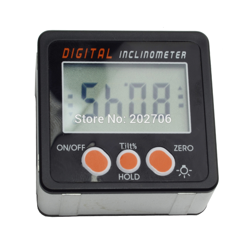 Digital Protractor Inclinometer Level Box Level Measuring Tool Electronic Angle Meter Angle Finder Angle Gauge Magnetic Base