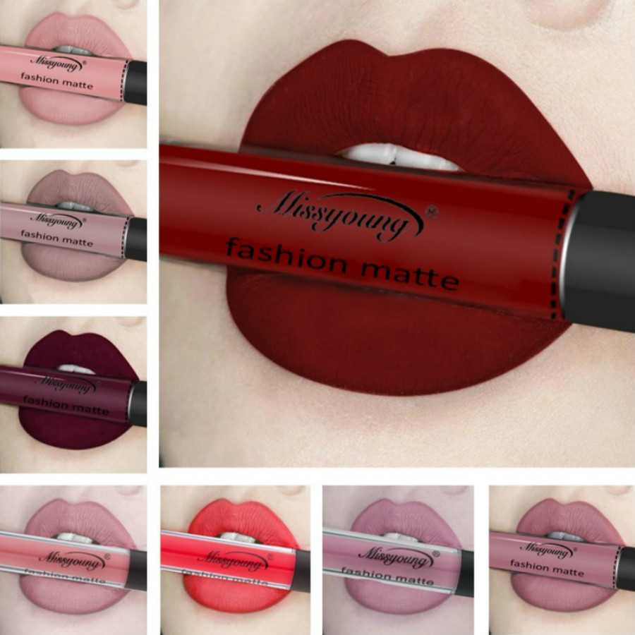 1 Pcs Desire Sexy Dark Red 18 Color Waterproof Lip Gloss Matte Liquid Lipstick Matte Lipstick Lipkit Cosmetics Makeup Lipgloss