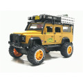 1/28 Diecasts Toy Vehicles Defender Camel Trophy Car Model Sound Light Collection Car Toys For Children Toys Gift Free Shipping