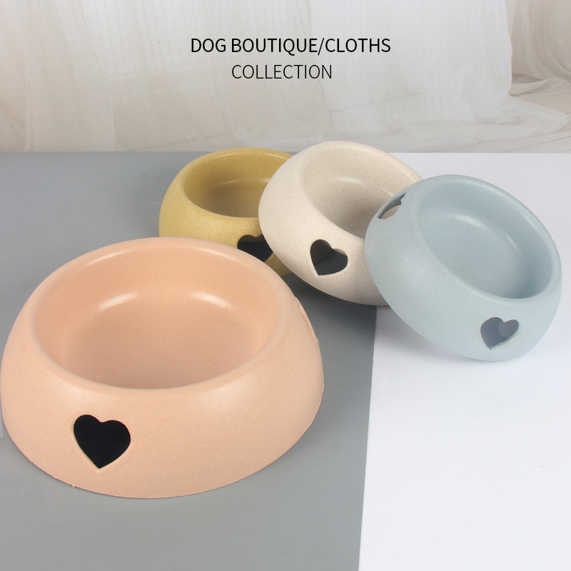 Plastic Love Heart Pet Bowl for sublimation