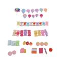 30/50Pcs Mixed Colorful Resin Lollipop Candy Cabochons DIY Crafts Mobile Phone Shell Materials Scrapbooking Hair Accessories