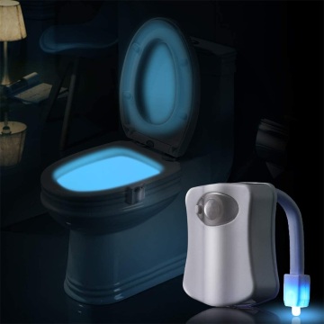 Smart Sensor Toilet Seat Night Light 8 Colors Waterproof Backlight Toilet Bowl LED Luminaria Lamp Bathroom Toilet Light