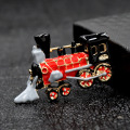 CINDY XIANG Enamel Train Brooch Creative Brooches Red Color Kids Bag Badges Cute Pin Fashion Jewelry Summer Style High Quality