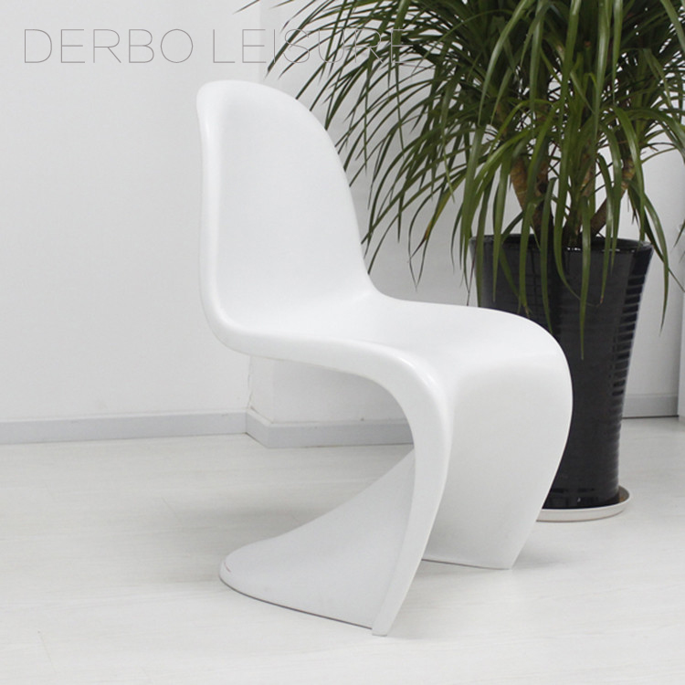 Modern Classic Design Plastic Dining chair S Shape dining room furniture fashion meeting waiting office computer study chair 2PC