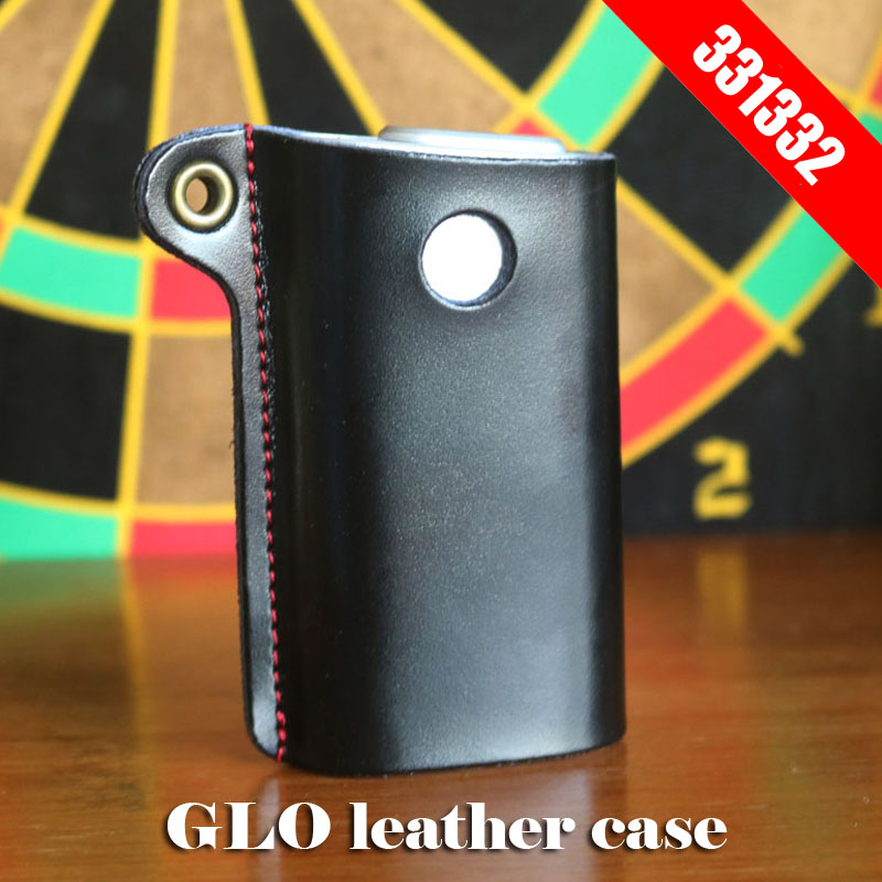 Original 331332 Box Holder Storage Pouch Bag GLO Leather Case for GLO e Cigarette cover in stock blue red black available