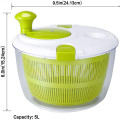 MOM'S HAND Salad Spinner Lettuce Greens Washer Dryer Drainer Crisper Strainer For Washing Drying Leafy Vegetables Kitchen Tools