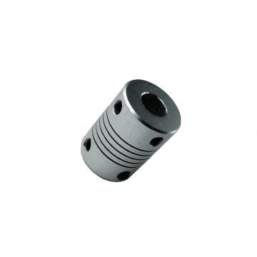 Aluminum Alloy Flexible Coupling Motor D19L25 Tightly Fixed Type Sliver Colour OD 3mm/4mm/5mm/6mm/6.35mm/7mm/8mm/10mm