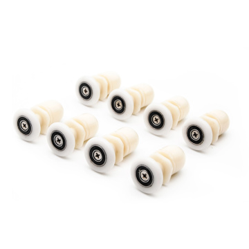 4pcs-8pcs/set 19/23/25/27mm Plastic Partiality Glass Bearing Rollers For Sliding Door Pulley Wheels Runner Shower Cabin Spa Room