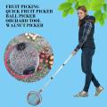 New Walnuts Chestnuts Harvester Roller Nut Collector Retractable Aluminum Alloy Ball Garden Fruit Picker Family Orchards Tool
