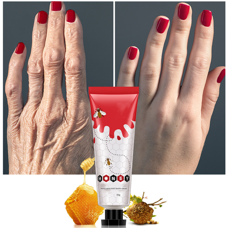 Moisturizing Whitening Cream Honey Milk Soft Hand Cream Lotions Serum Repair Nourishing Hand Skin Care Anti Chapping Anti Aging