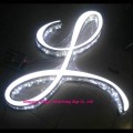 Outdoor Beauty shop Led Advertising sign Perforated illuminated Channel Letter for shop