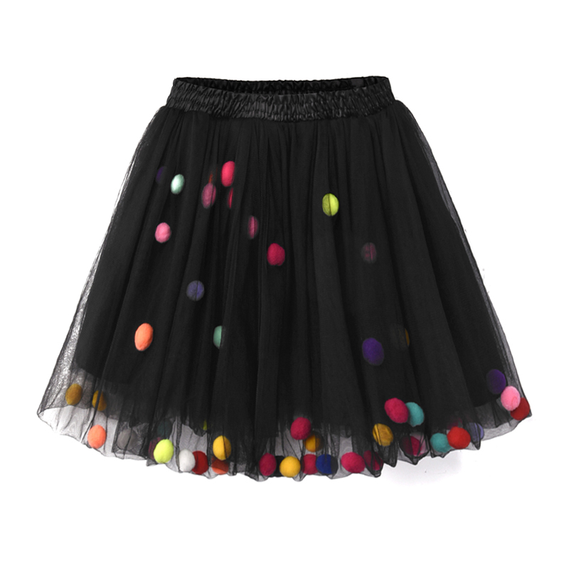 Baby Princess Girls Tutu Skirts 3 Layers Soft Tulle Pompom Ball Puff Skirt Kids Girl Bottoming Pettiskirt Skirt Girls Clothing