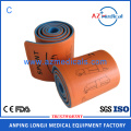 First aid universal orange blue roll splint