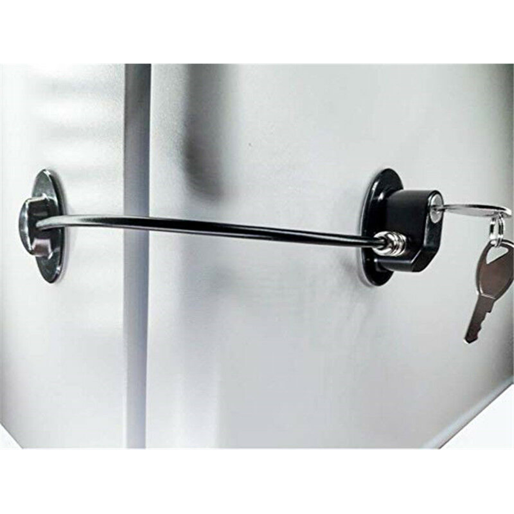 Kid's Safety shifting door lock Refrigerator Door Lock with 2 Keys Fridge Freezer Child Proof Children Safety Lock