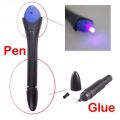 5 Second Quick Fix Liquid Glue Pen UV Light Repair Tool Super Powered Liquid Plastic Welding Compound Office Supplies