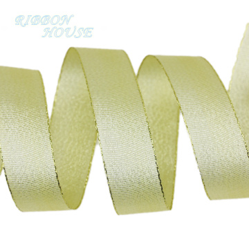 (10 yards/lot) 25mm white gold satin ribbon high quality gift packaging ribbon wedding ribbons