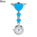 Nurses Watches Doctor portable Watch Cute Love Heart Quartz Clip on Fob Nurses Brooch Tunic Pocket Watch