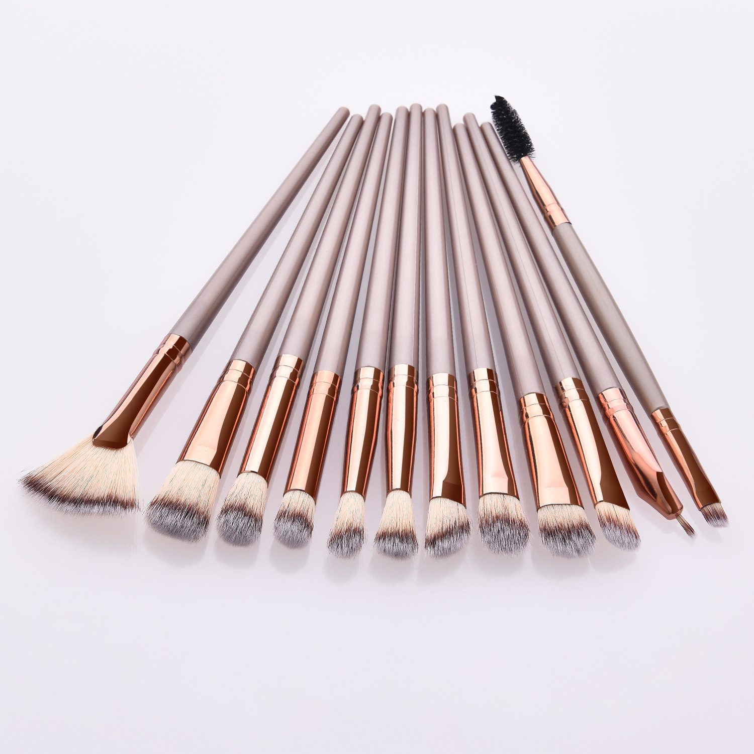 Professional Makeup Brushes Set 12pcs/lot Eye Shadow Blending Eyeliner Eyelash Eyebrow Brushes Portable Makeup Tool Maquillaje