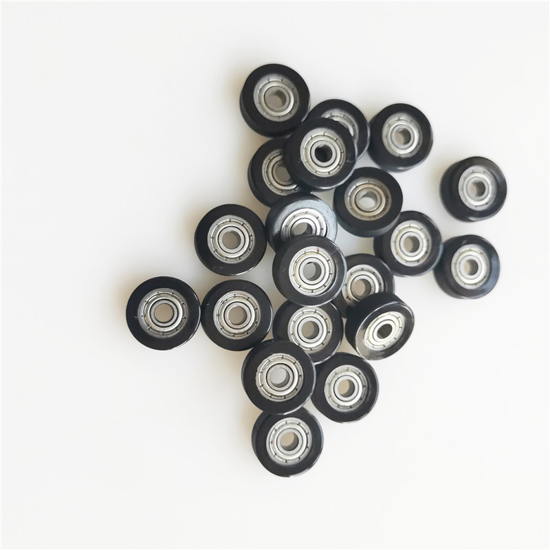 [PU416-5] 10PCS low noise TPU rubber ball bearing PU rubber TPU soft bearing roller wheel pulley 4*16*5mm