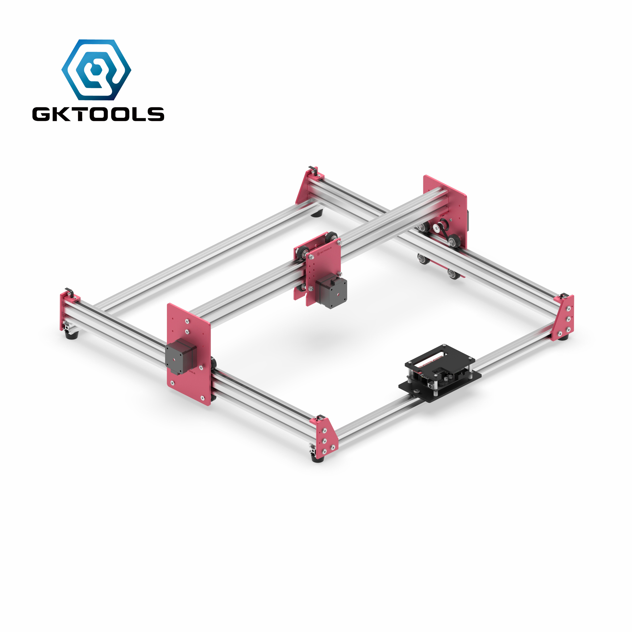 GKTOOLS 45*45cm DIY Mini CNC Laser Engraver Cutter Engraving Machine All Metal Frame Benbox GRBL EleksMaker Best Gift for Marker