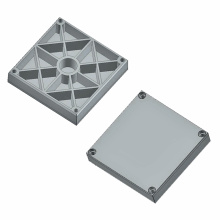 Plastic Box100X100 X 21mm With 4 Holes ABS