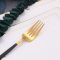 cutlery set black gold forks knives spoons stainless steel tableware 16pcs/set cutlery travel set flatware restaurant dinnerware