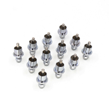 12pcs rhodium Plated RCA Cap Plug Short-Circuit Socket Phono Connector RCA Shielding jack socket protect cover caps