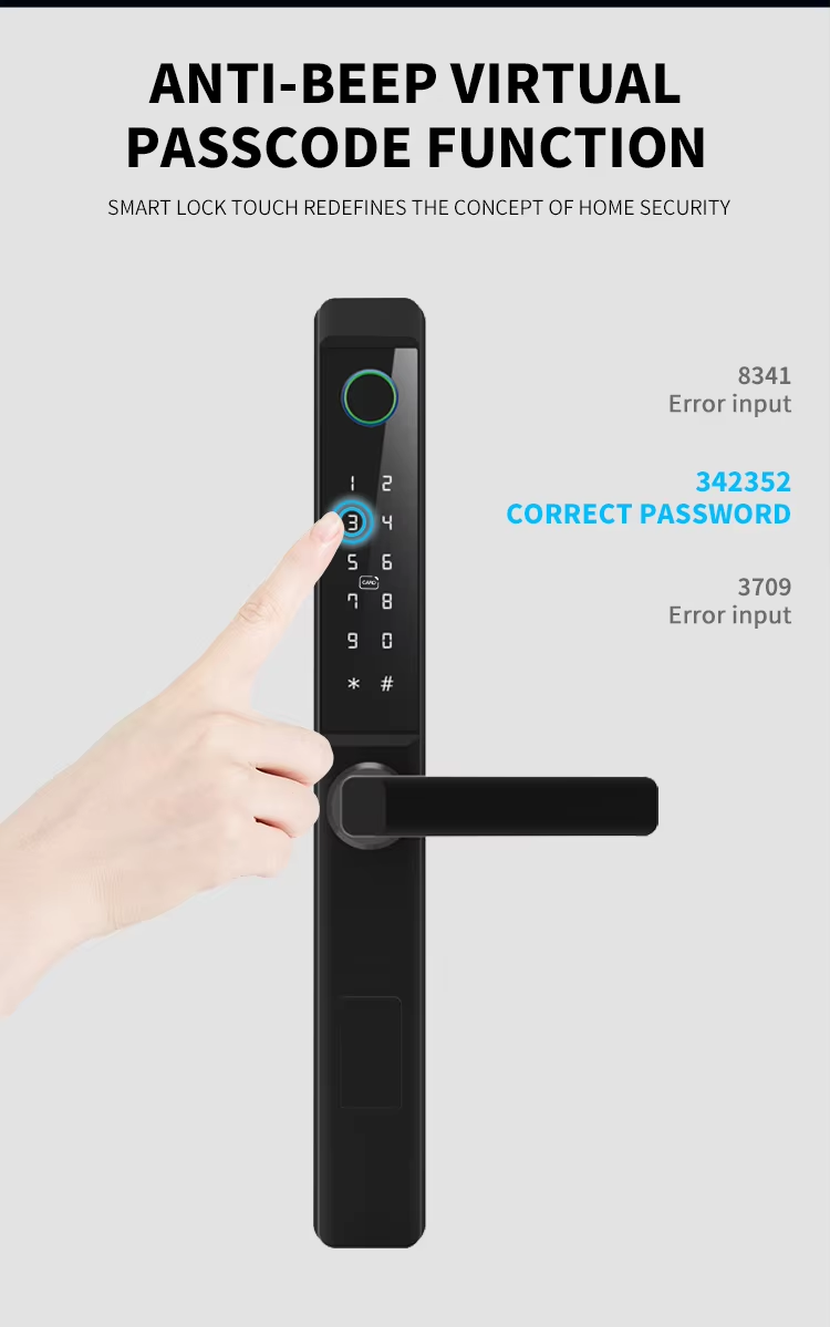 8 smart handle door lock