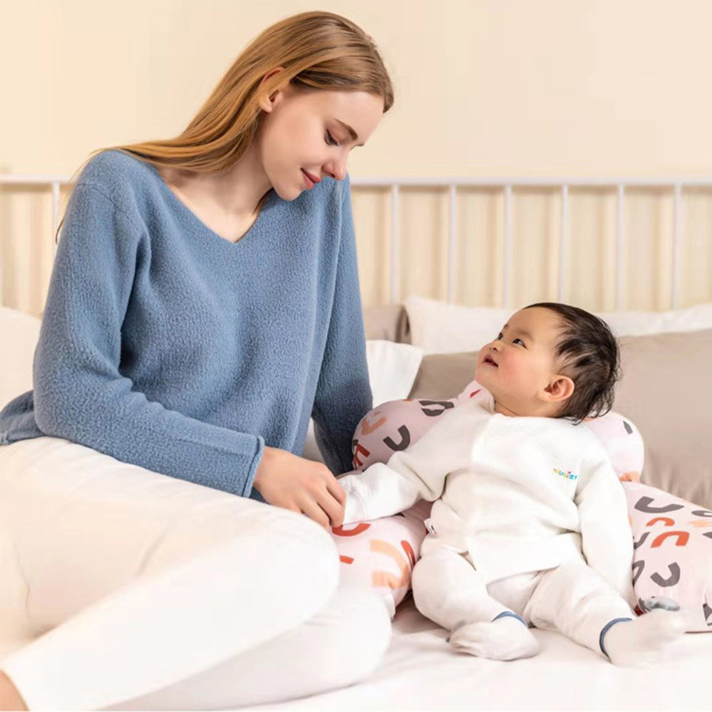 Newborn Nursing Pillow Baby Maternity Breastfeeding Multifunction Adjustable Waist Cushion Infant Feeding Layered Washable Cover