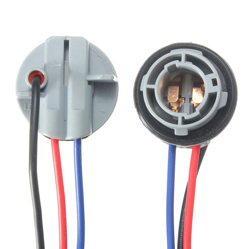 2pcs/lot 1157 Bulb Socket BAY15D Lamp Holder P21/5W Adapter Base Connector For Brake Light Plastic Car Accessories
