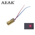 AEAK 10PCS 5V 650nm 5mW Adjustable Laser Dot Diode Module Red Sight Copper Head Mini Laser Pointer