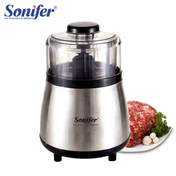 Stainless Steel Electric Chopper Meat Grinder Mincer Food Processor Slicer Egg Beater Vegetable Meat Grinder 220V Sonifer