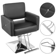 Hydraulic Barber Chair PU Leather Styling Chairs For Salon Modern Hairdresser Tattoo Shaving Lift Square Barber Chair